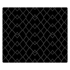 Black And White Grid Pattern Double Sided Flano Blanket (small)  by dflcprints