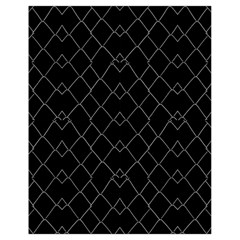 Black And White Grid Pattern Drawstring Bag (small) by dflcprints