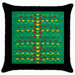 Love Is In All Of Us To Give And Show Throw Pillow Case (black) by pepitasart