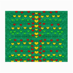 Love Is In All Of Us To Give And Show Small Glasses Cloth (2-side) by pepitasart