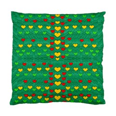 Love Is In All Of Us To Give And Show Standard Cushion Case (one Side) by pepitasart