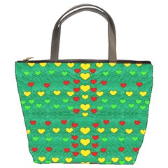 Love Is In All Of Us To Give And Show Bucket Bags by pepitasart