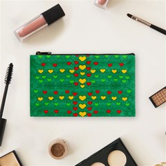 Love Is In All Of Us To Give And Show Cosmetic Bag (small)  by pepitasart