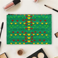 Love Is In All Of Us To Give And Show Cosmetic Bag (large)  by pepitasart