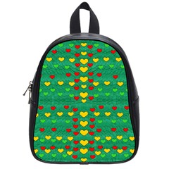 Love Is In All Of Us To Give And Show School Bag (small) by pepitasart