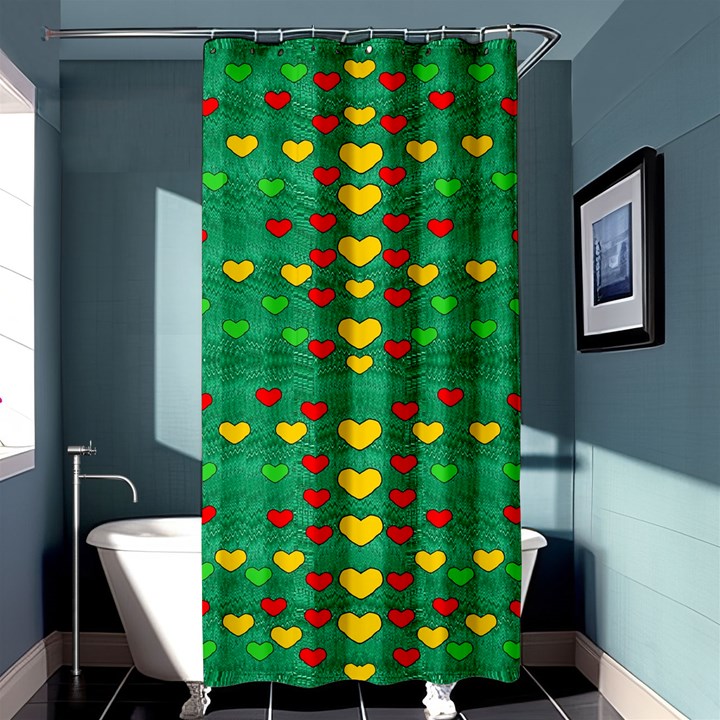 Love Is In All Of Us To Give And Show Shower Curtain 36  x 72  (Stall) 