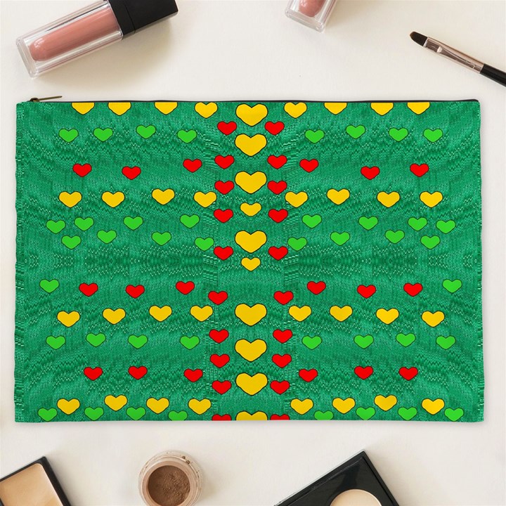 Love Is In All Of Us To Give And Show Cosmetic Bag (XXL) 