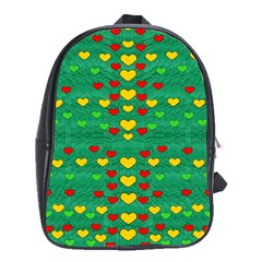 Love Is In All Of Us To Give And Show School Bag (xl) by pepitasart