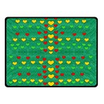 Love Is In All Of Us To Give And Show Double Sided Fleece Blanket (Small)  45 x34  Blanket Back