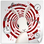 White rabbit in Wonderland Canvas 12  x 12   11.4 x11.56  Canvas - 1