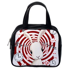 White Rabbit In Wonderland Classic Handbags (one Side)