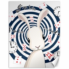 White Rabbit In Wonderland Canvas 12  X 16   by Valentinaart