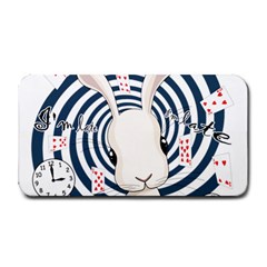 White Rabbit In Wonderland Medium Bar Mats by Valentinaart