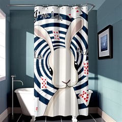 White Rabbit In Wonderland Shower Curtain 36  X 72  (stall)  by Valentinaart