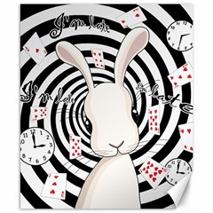 White Rabbit In Wonderland Canvas 8  X 10  by Valentinaart