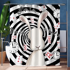 White Rabbit In Wonderland Shower Curtain 60  X 72  (medium)  by Valentinaart