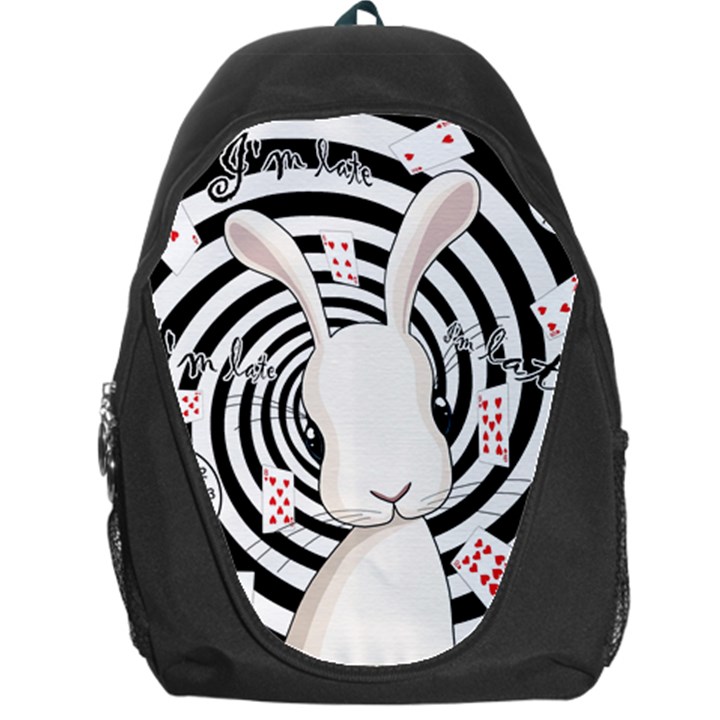 White rabbit in Wonderland Backpack Bag