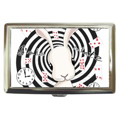 White Rabbit In Wonderland Cigarette Money Cases by Valentinaart