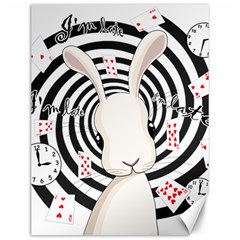 White Rabbit In Wonderland Canvas 12  X 16   by Valentinaart