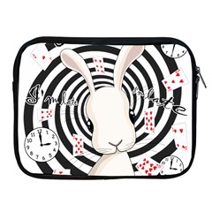 White Rabbit In Wonderland Apple Ipad 2/3/4 Zipper Cases by Valentinaart