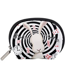 White Rabbit In Wonderland Accessory Pouches (small) 