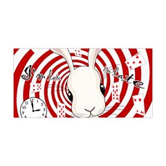 White Rabbit In Wonderland Yoga Headband by Valentinaart