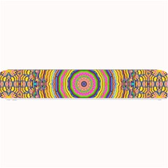 Wood Festive Rainbow Mandala Small Bar Mats by pepitasart