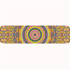 Wood Festive Rainbow Mandala Large Bar Mats by pepitasart