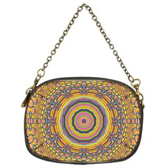 Wood Festive Rainbow Mandala Chain Purses (two Sides)  by pepitasart