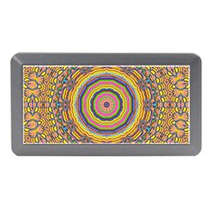 Wood Festive Rainbow Mandala Memory Card Reader (mini) by pepitasart