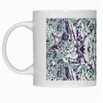 Modern Collage Pattern Mosaic White Mugs Left