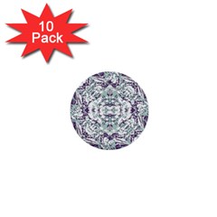 Modern Collage Pattern Mosaic 1  Mini Buttons (10 Pack)  by dflcprints