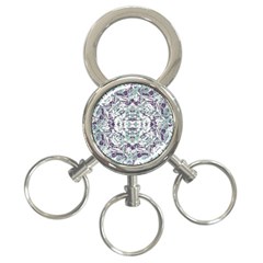 Modern Collage Pattern Mosaic 3-ring Key Chains by dflcprints