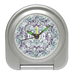 Modern Collage Pattern Mosaic Travel Alarm Clocks by dflcprints