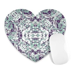 Modern Collage Pattern Mosaic Heart Mousepads by dflcprints