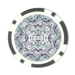 Modern Collage Pattern Mosaic Poker Chip Card Guard by dflcprints