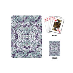 Modern Collage Pattern Mosaic Playing Cards (mini)  by dflcprints