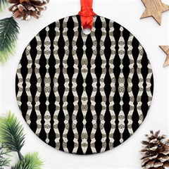 Wavy Stripes Pattern Ornament (round) by dflcprints