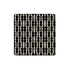 Wavy Stripes Pattern Square Magnet by dflcprints