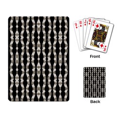 Wavy Stripes Pattern Playing Card by dflcprints