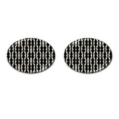 Wavy Stripes Pattern Cufflinks (oval) by dflcprints