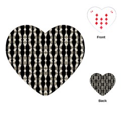 Wavy Stripes Pattern Playing Cards (heart)  by dflcprints