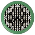 Wavy Stripes Pattern Color Wall Clocks Front