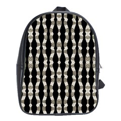 Wavy Stripes Pattern School Bag (xl) by dflcprints