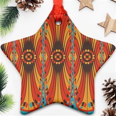 Geometric Extravaganza Pattern Ornament (star) by linceazul