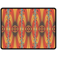 Geometric Extravaganza Pattern Fleece Blanket (large)  by linceazul