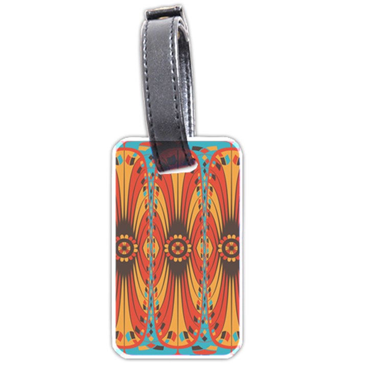 Geometric Extravaganza Pattern Luggage Tags (One Side) 