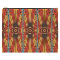 Geometric Extravaganza Pattern Cosmetic Bag (xxxl)  by linceazul