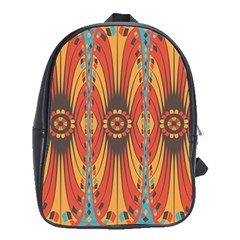 Geometric Extravaganza Pattern School Bag (xl) by linceazul