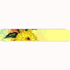 Background Flowers Yellow Bright Small Bar Mats by Nexatart